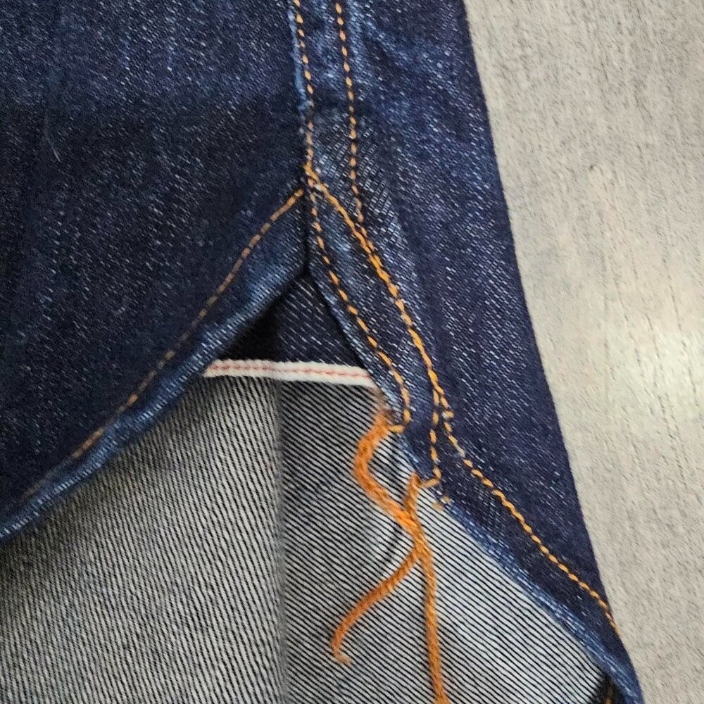 Ciano Farmer Denim Co.  - 14oz Selvedge Texas Denim Workshirt handmade XL - Picture 6 of 16